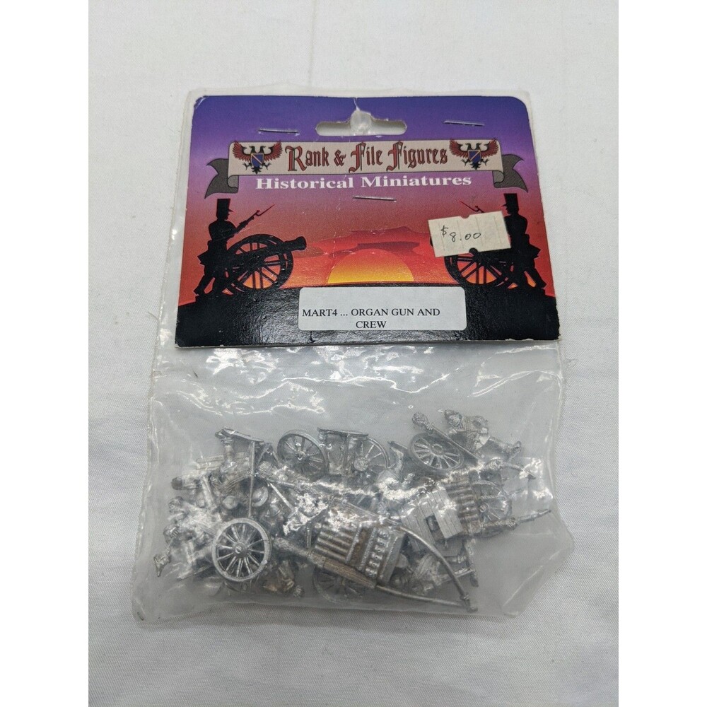 Rank And File Historical Miniatures MART4 Organ Gun And Crew 15mm